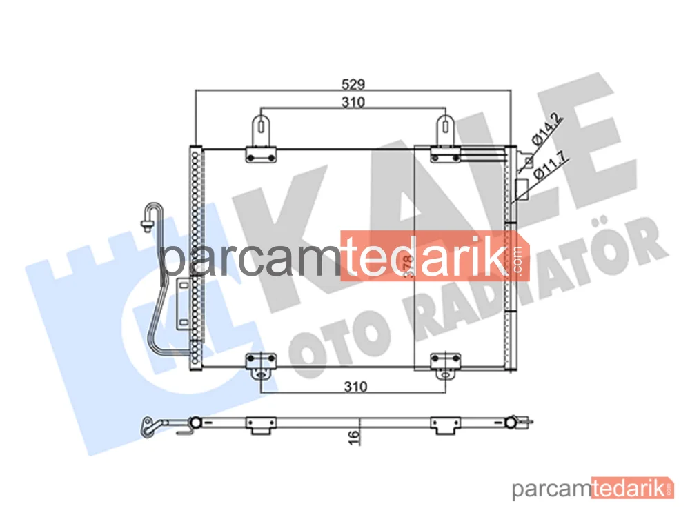 342810 | Klima Kondenseri — Renault Clio II, Renault Clio Symbol I