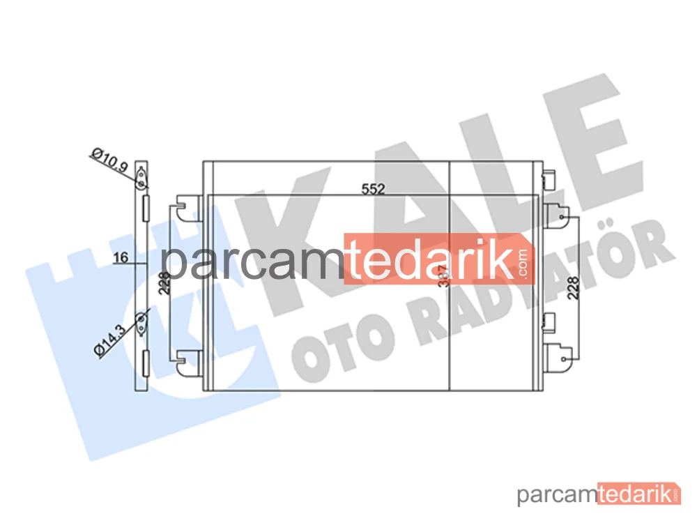 342830 | Klima Kondenseri — Renault Scénic I MPV, Dacia Sandero, Renault Megane I
