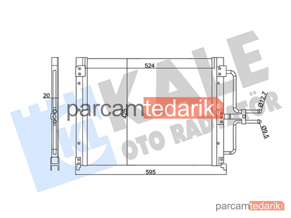 342845 | Klima Kondenseri — Renault Laguna I Grandtour, Renault Laguna I