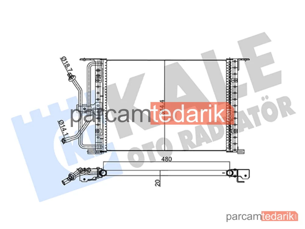 342875 | Klima Kondenseri — Ford Fiesta IV, Ford Fiesta, Ford Puma