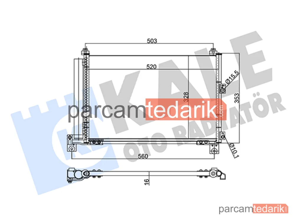 342885 | Klima Kondenseri — Ford Ranger, Mazda B-Serie, Mazda BT-50