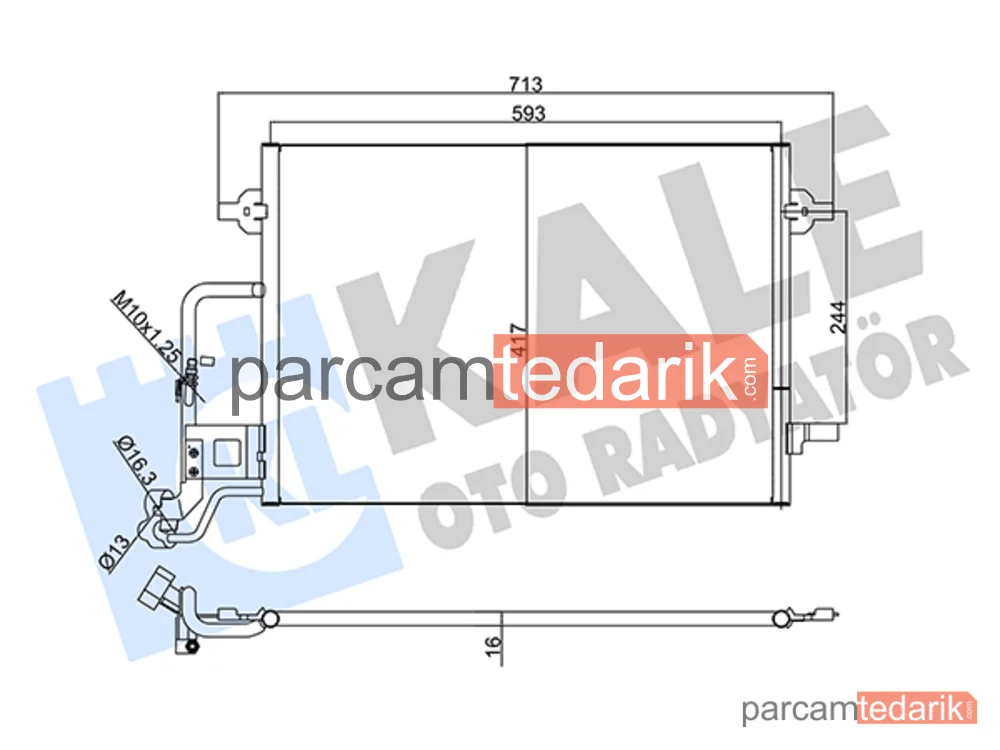 342920 | Klima Kondenseri — VW Passat B5.5, VW Passat B5.5 Variant, Skoda Superb I