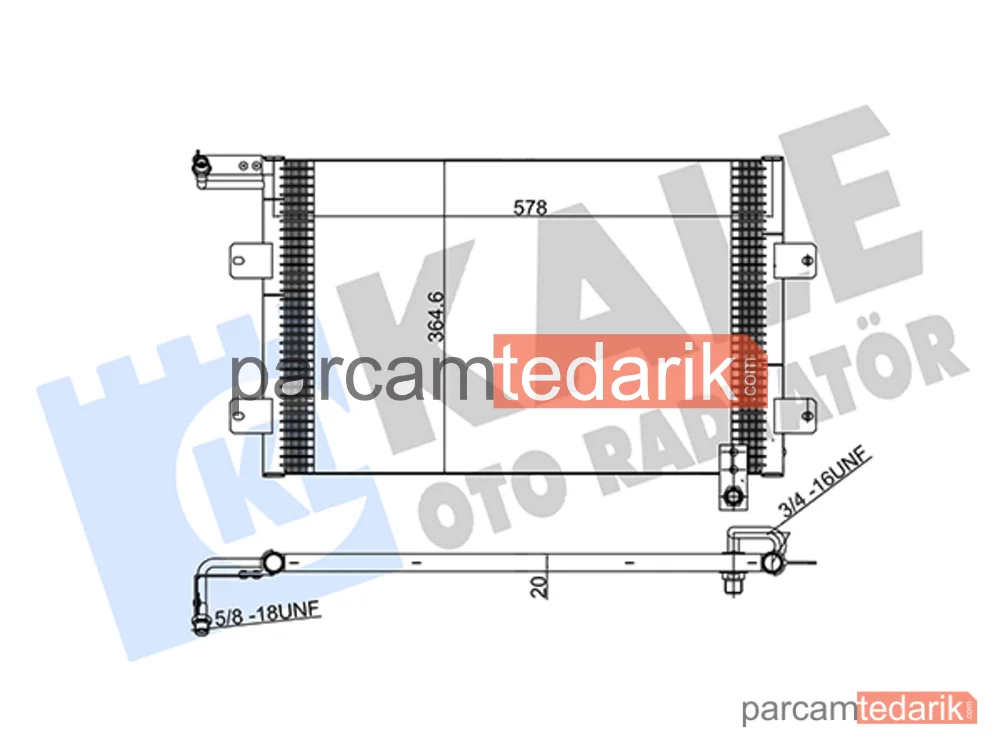 342945 | Klima Kondenseri — VW Golf III, VW Golf III Variant, VW Vento