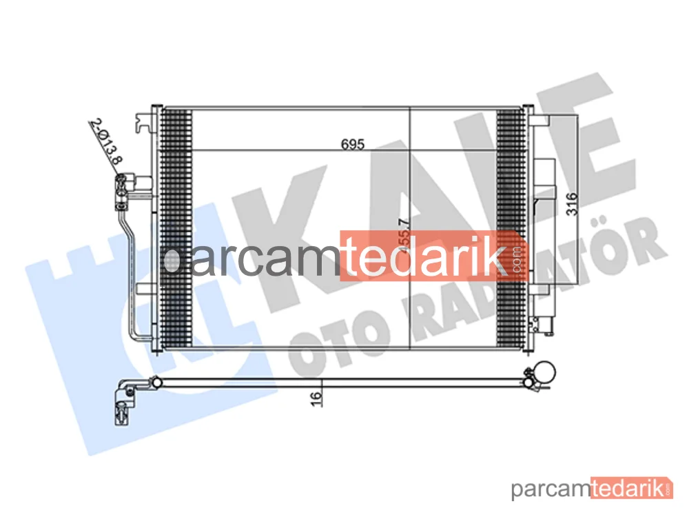 343025 | Klima Kondenseri — Mercedes-Benz Sprinter 3,5-t, Mercedes-Benz Sprinter 5-t
