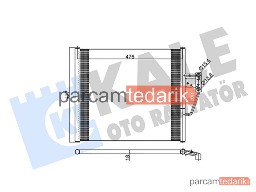 343055 | Klima Kondenseri — BMW 5, BMW 5 Touring, Alpina Roadster V8