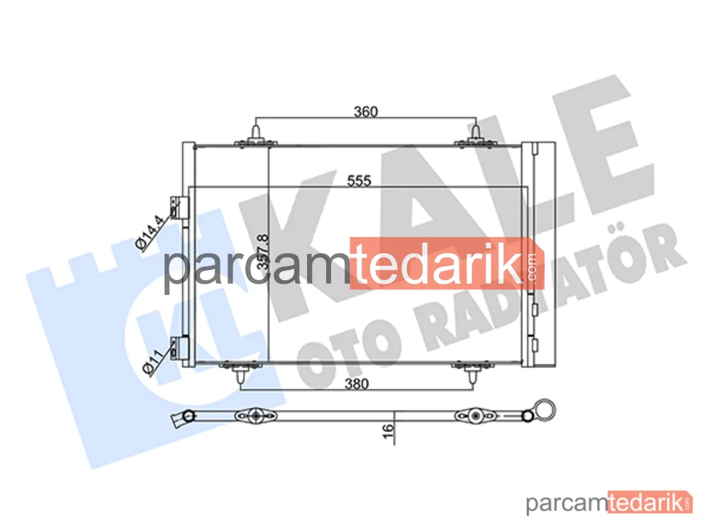 343090 | Klima Kondenseri — Peugeot 508 I, Peugeot 508 SW I, Citroen C5 III