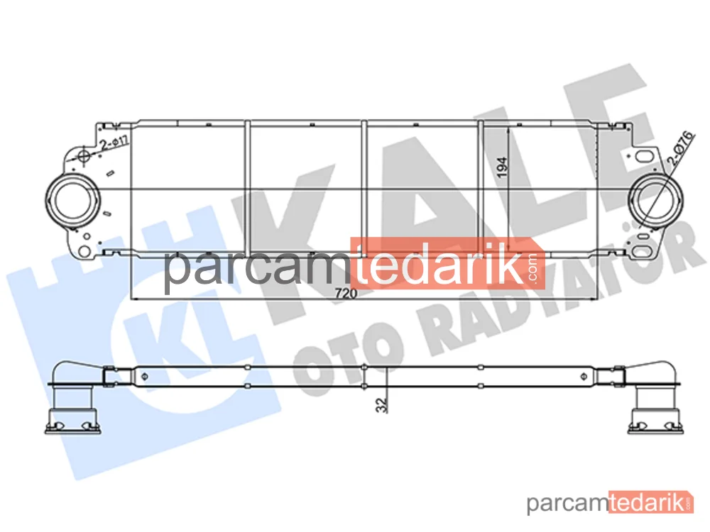 343100 | Turbo Radyatörü — VW Transporter T5, VW Multivan T5, VW Multivan T6