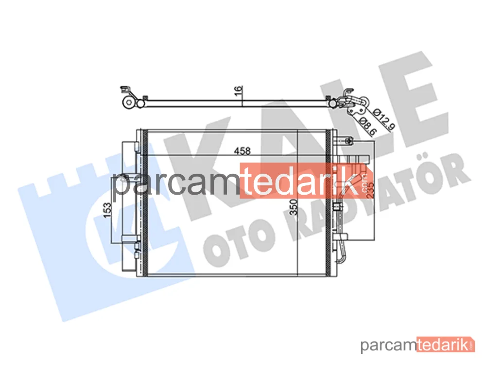 343120 | Klima Kondenseri — Kia Picanto II