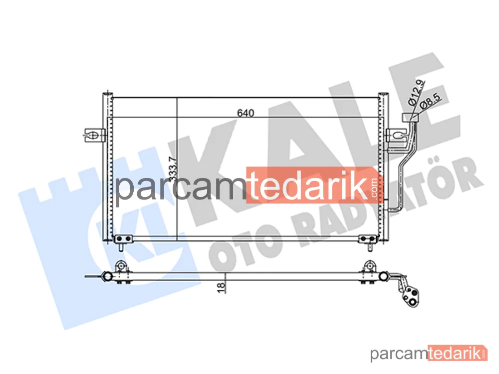 343155 | Klima Kondenseri — Mitsubishi Carisma, Mitsubishi Space Star MPV
