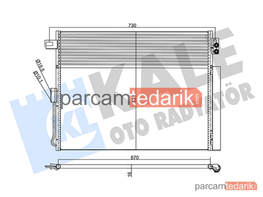 343185 | Klima Kondenseri — Jeep Grand Cherokee IV
