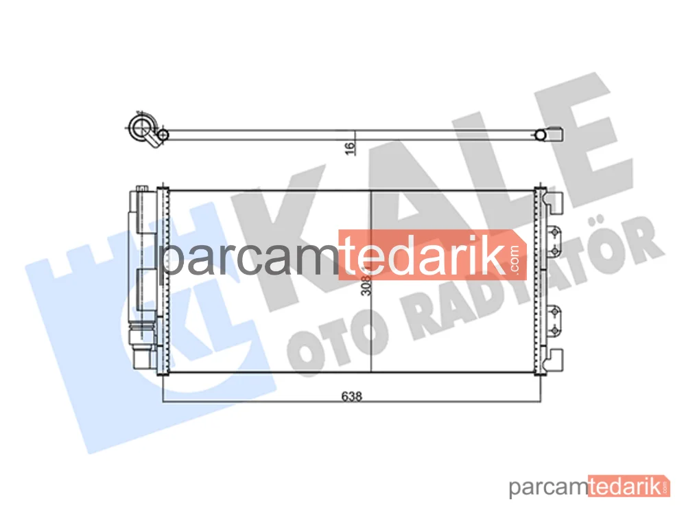 343195 | Klima Kondenseri — Land Rover Freelander I, Land Rover Freelander I Soft Top