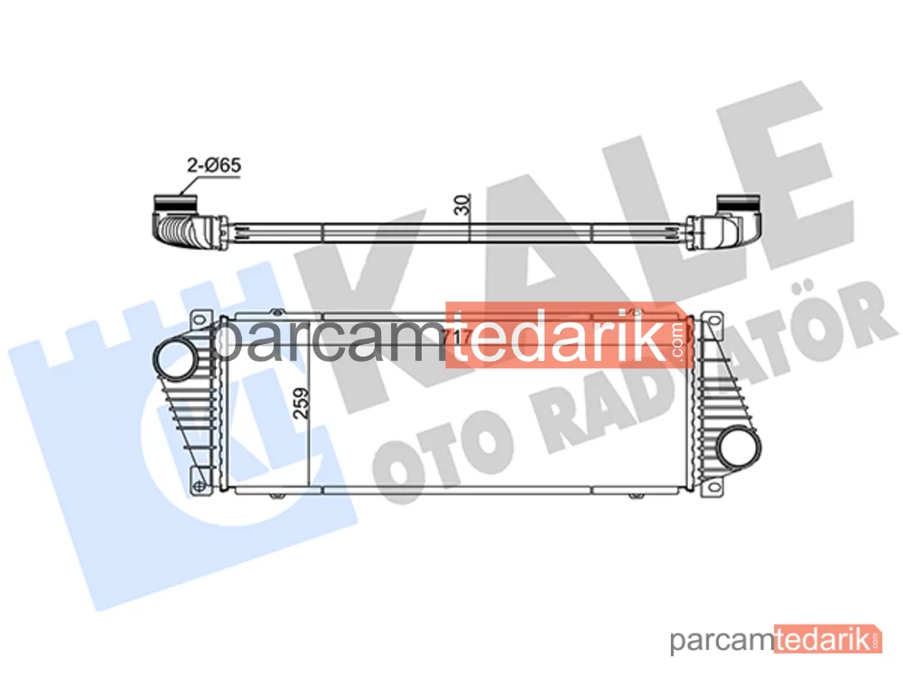 Turbo Radyatörü — Mercedes-Benz Sprinter 4-t, Mercedes-Benz Sprinter 3-t - 343200