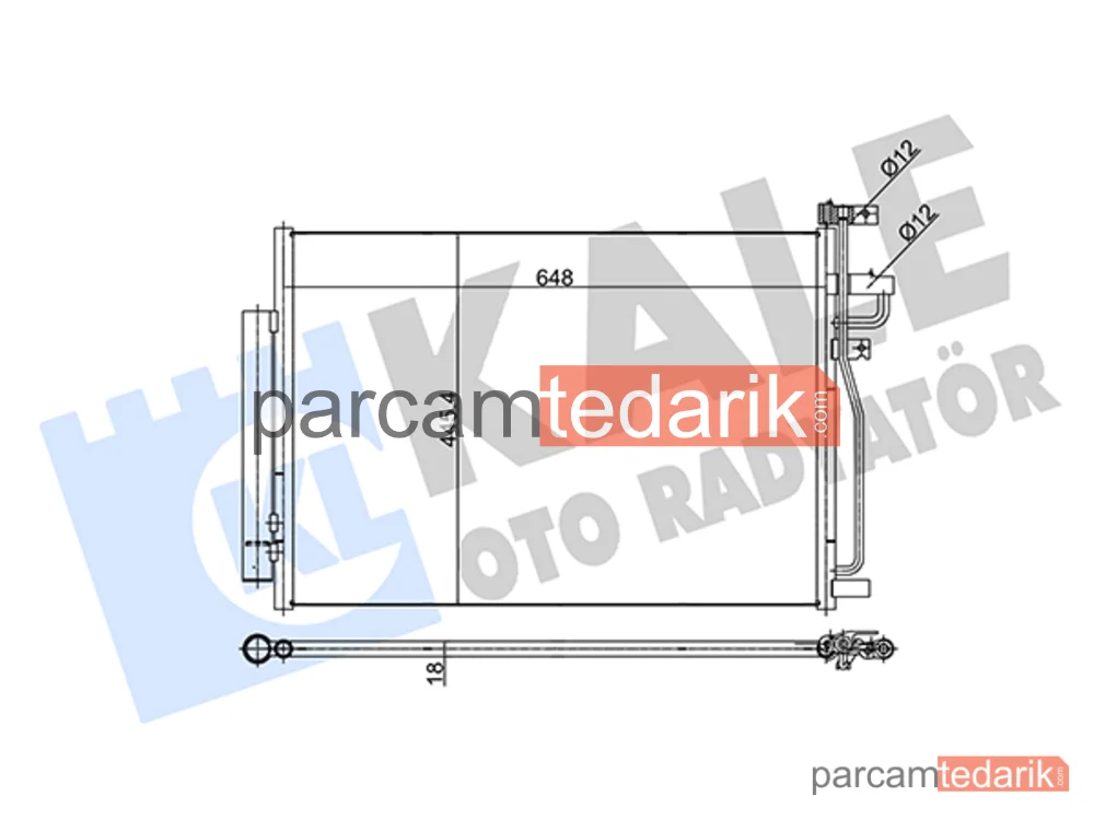 343310 | Klima Kondenseri — Chevrolet Captiva, Opel Antara A, Chevrolet Captiva Sport