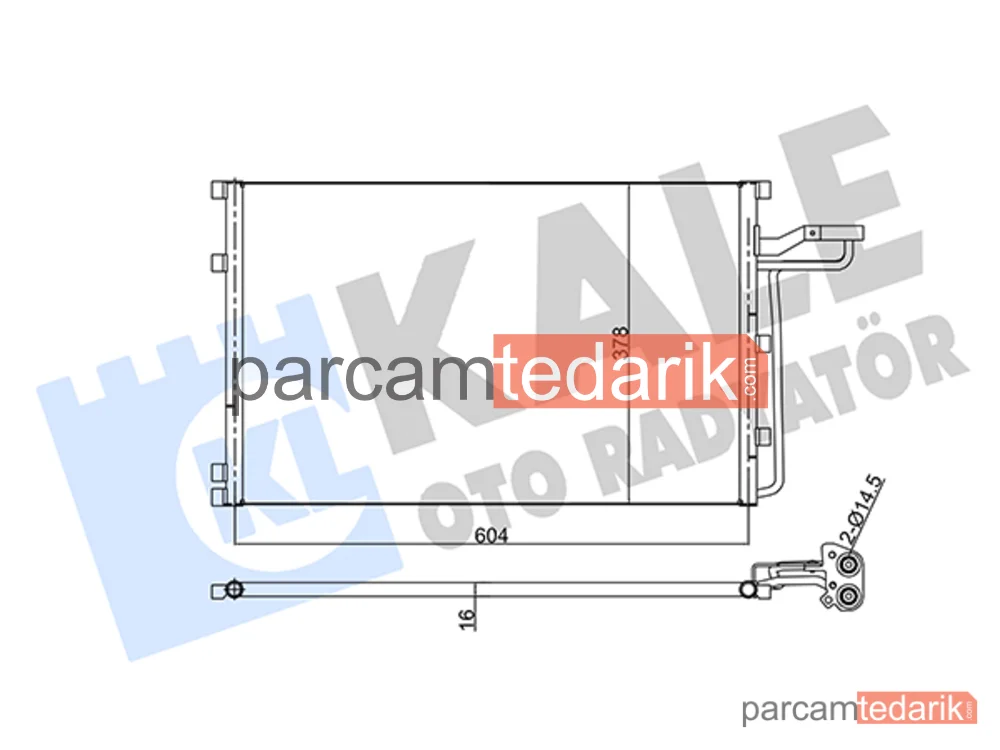 343315 | Klima Kondenseri — Volvo V50, Volvo S40 II, Volvo C30