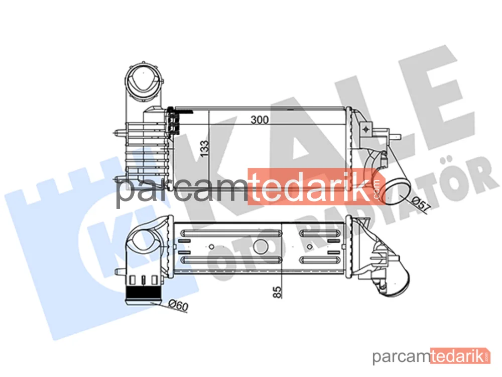 343600 | Turbo Radyatörü — Peugeot 607, Peugeot 406, Peugeot 406 Break