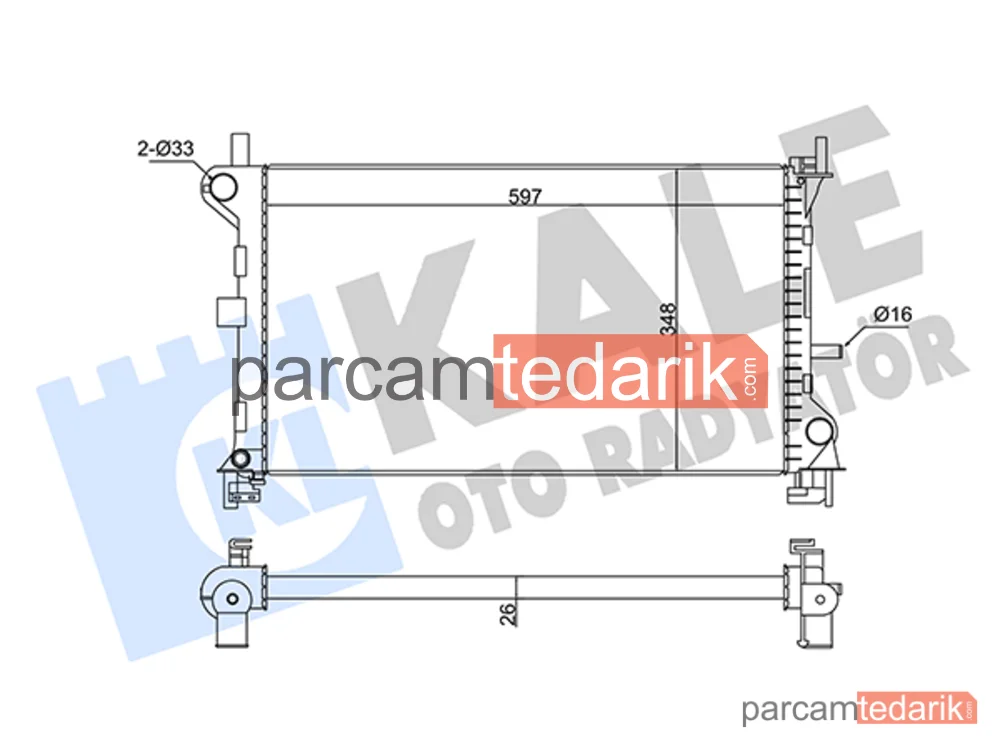 344165 | Su Radyatörü — Ford Focus I