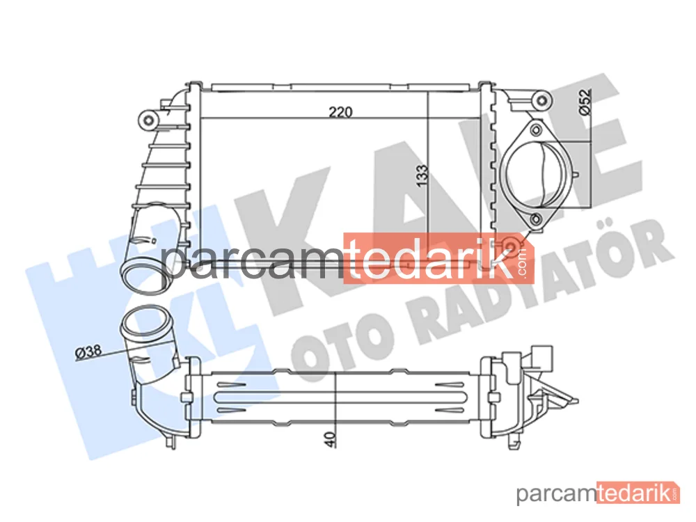344760 | Turbo Radyatörü — Seat Arosa, VW Lupo I