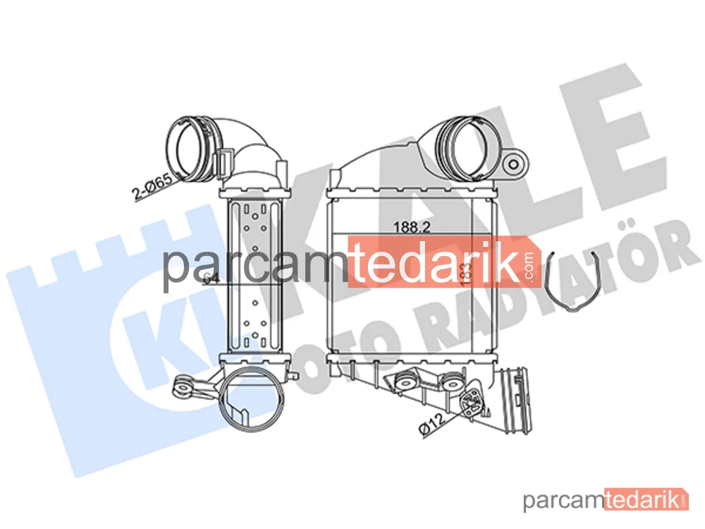 344770 | Turbo Radyatörü — Seat Leon, Skoda Octavia I, Skoda Octavia I Combi