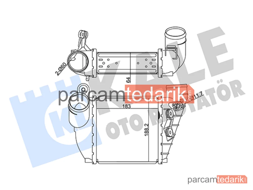 344790 | Turbo Radyatörü — Audi A3, Skoda Octavia I Combi, VW Bora I