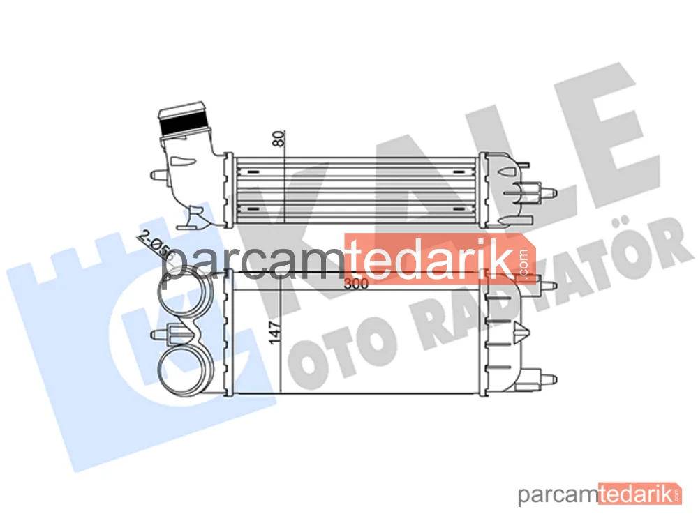 344875 | Turbo Radyatörü — Peugeot 508 I, Peugeot 508 SW I, Citroen C5 III