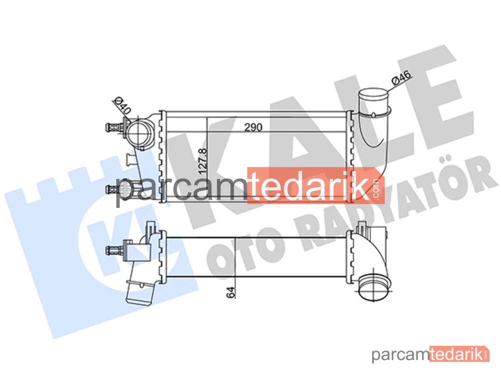 Turbo Radyatörü — Fiat 500, Ford KA - 344885