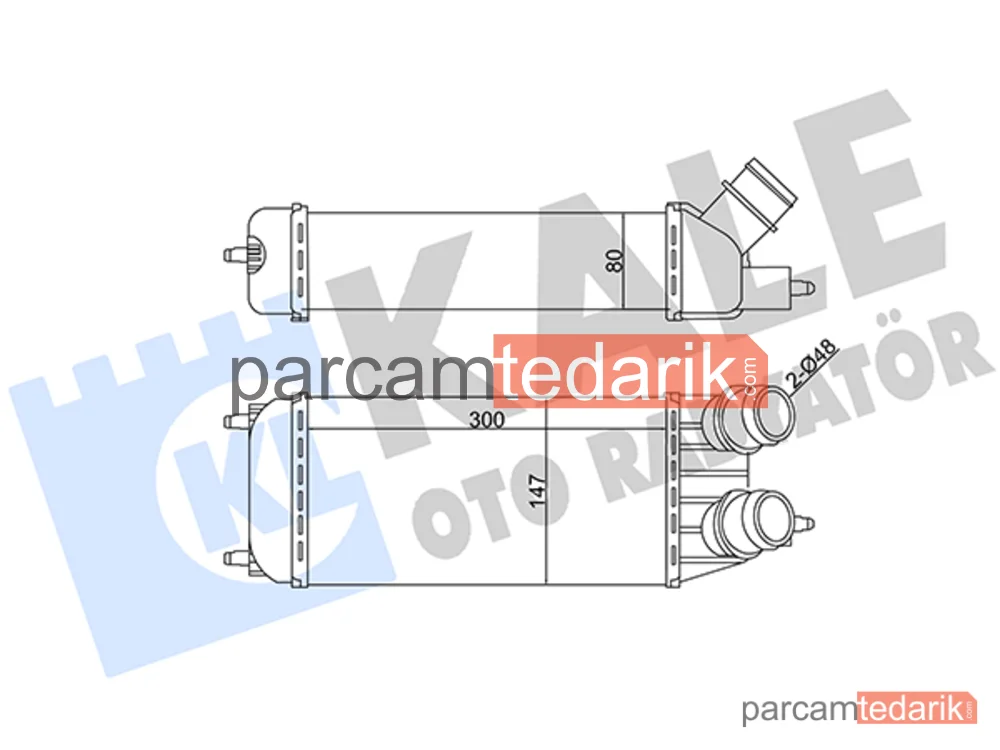 Turbo Radyatörü — Citroen Jumpy II, Fiat Scudo, Peugeot Expert - 344895