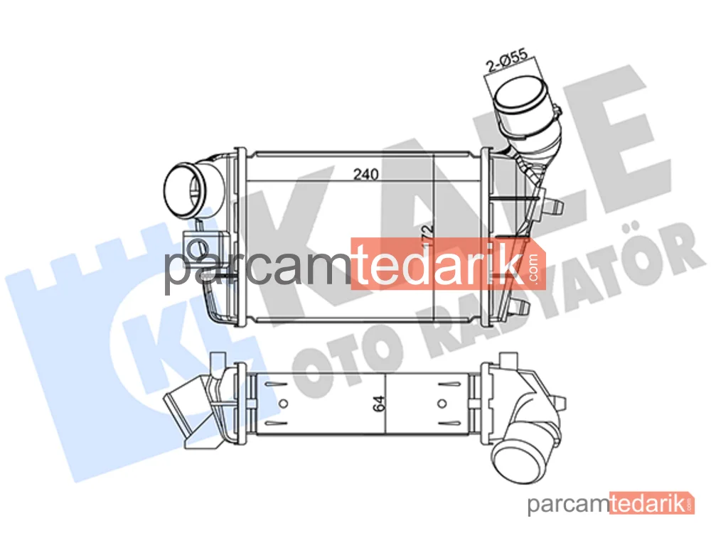 344905 | Turbo Radyatörü — Alfa Romeo 147, Alfa Romeo GT