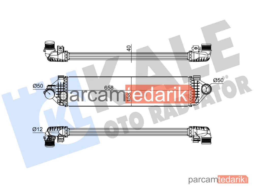 344925 | Turbo Radyatörü — Volvo V60 I, Volvo S80 II, Volvo V40