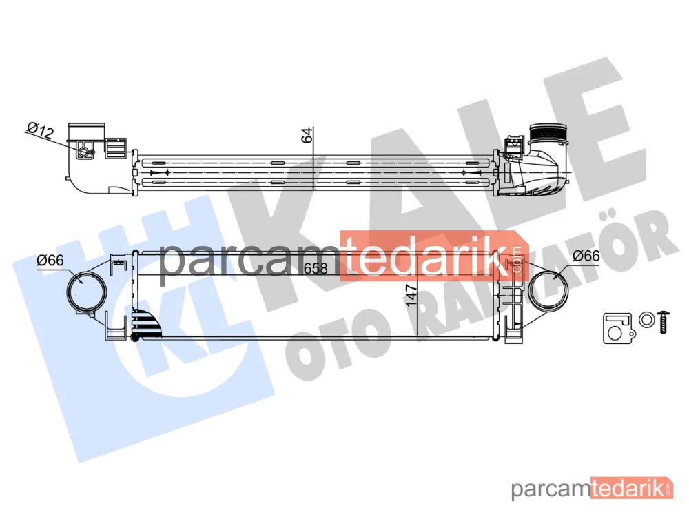 344930 | Turbo Radyatörü — Volvo V70 III, Ford Focus II, Land Rover Freelander 2