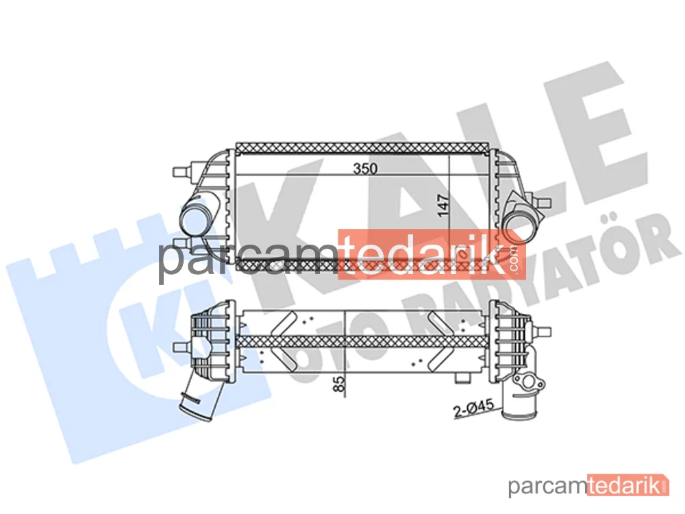 344945 | Turbo Radyatörü — Hyundai ix35, Kia Sportage III