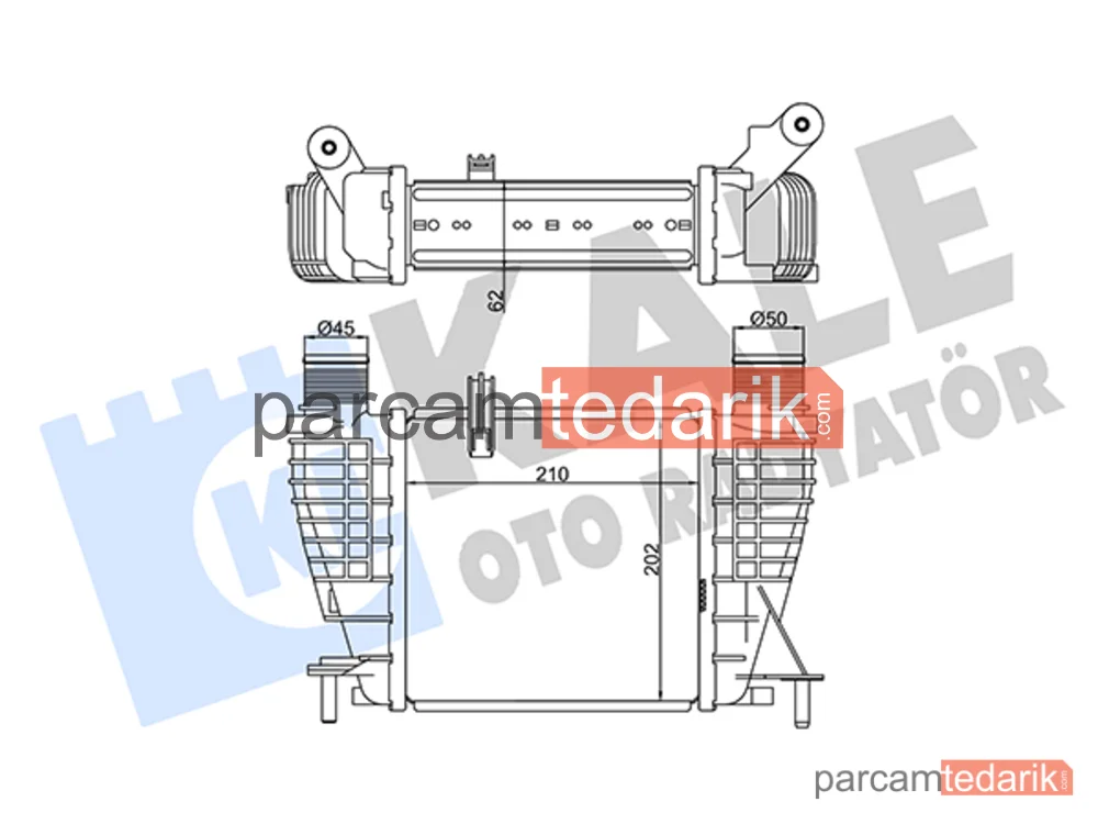 Turbo Radyatörü — Nissan Note, Nissan NV200 / Evalia, Nissan NV200 - 345020