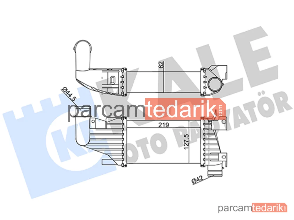345025 | Turbo Radyatörü — Opel Astra H, Opel Astra H GTC