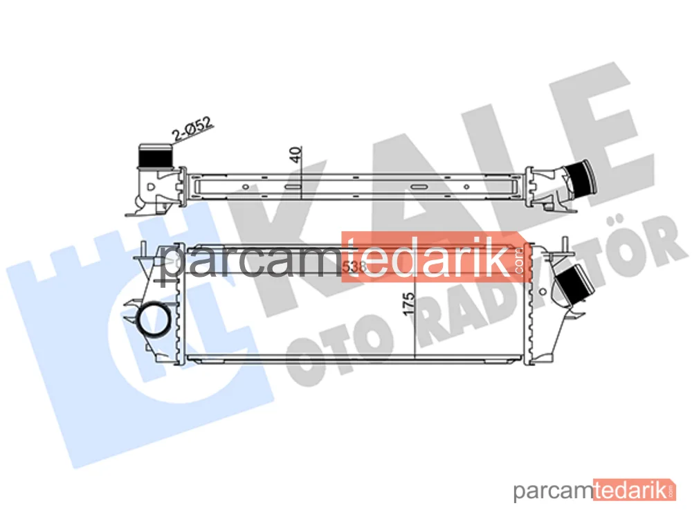 Turbo Radyatörü — Opel Vivaro A, Renault Trafic II, Nissan Primastar - 345030