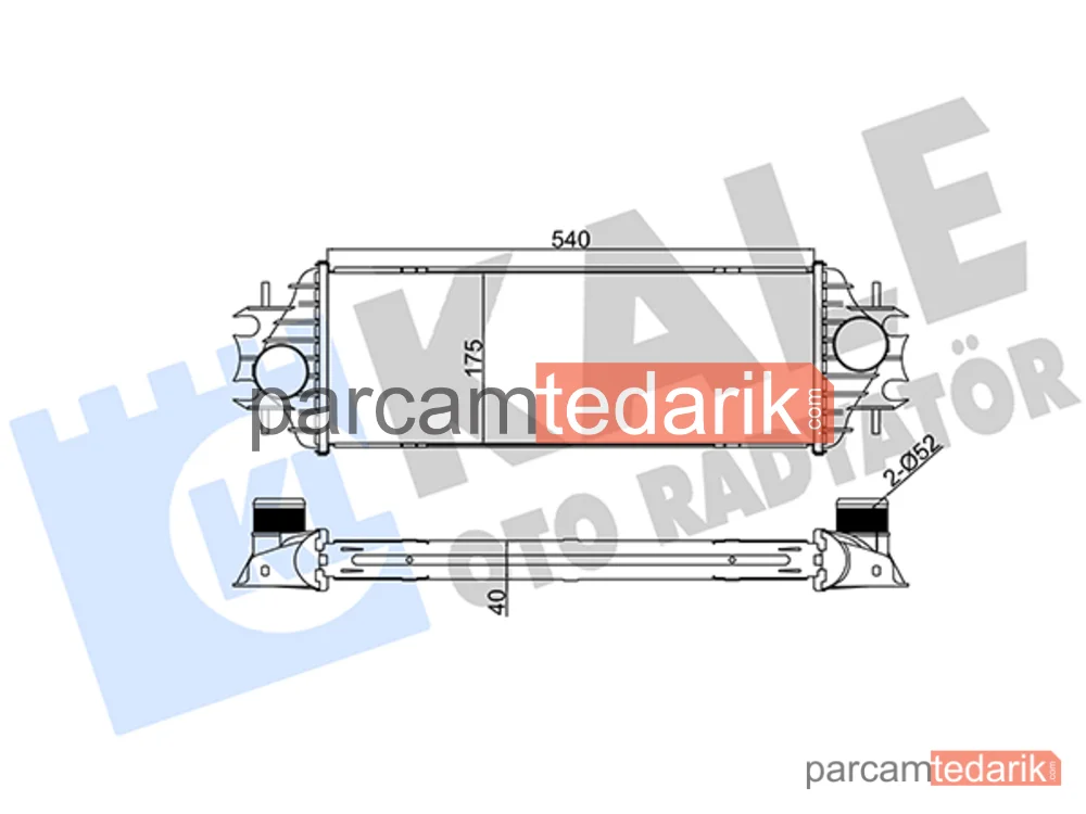 Turbo Radyatörü — Nissan Primastar, Renault Trafic II, Opel Vivaro A - 345045