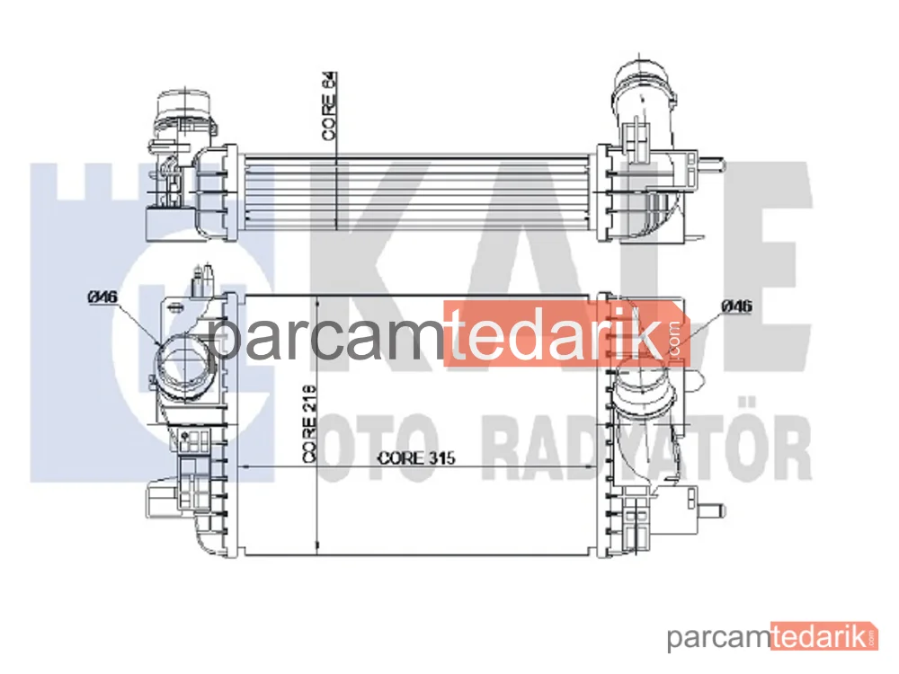 345060 | Turbo Radyatörü — Opel Meriva B MPV