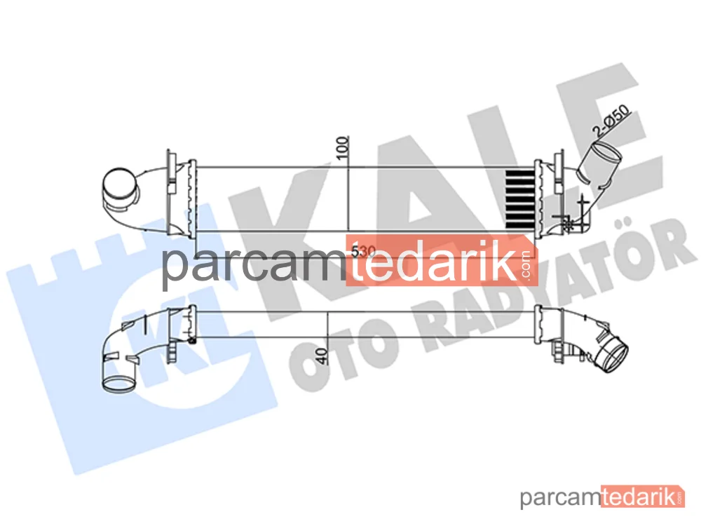 345080 | Turbo Radyatörü — Dacia Logan, Dacia Logan MCV, Renault Logan I