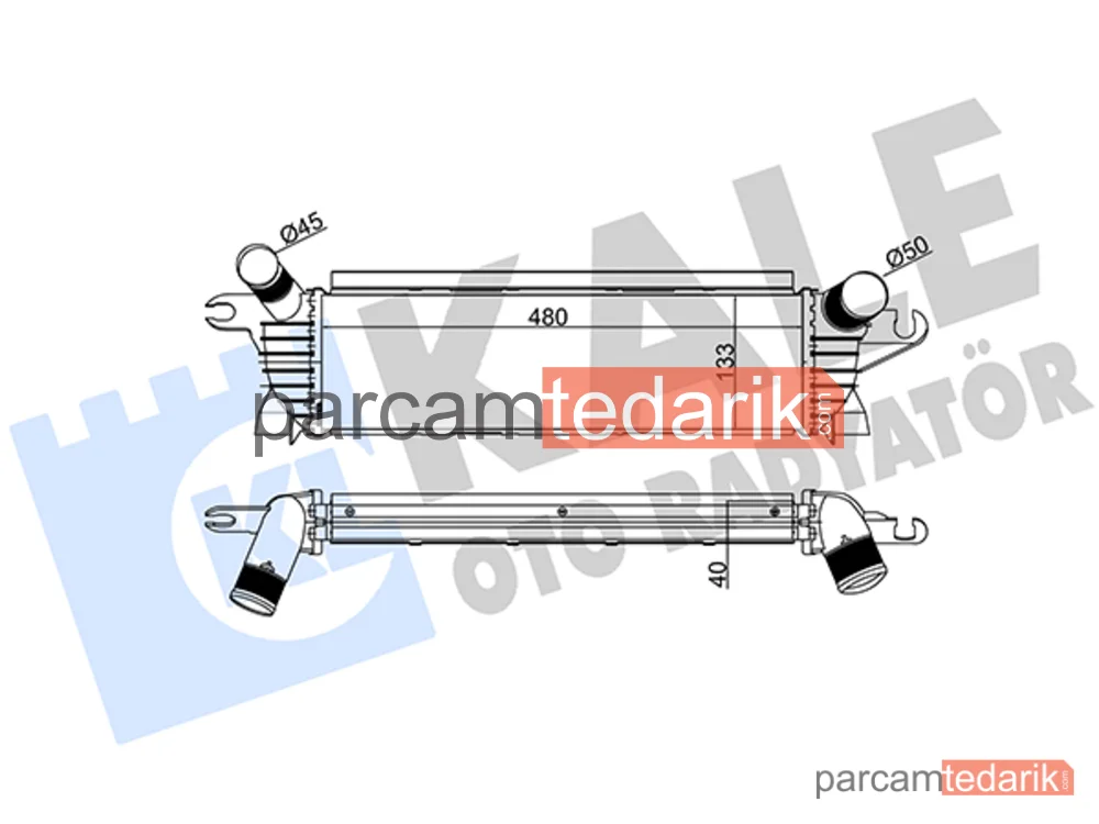 345095 | Turbo Radyatörü — Renault Kangoo, Renault Kangoo Express