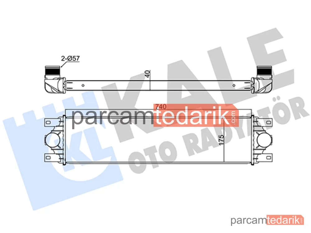 345100 | Turbo Radyatörü — Renault Master II, Nissan Interstar, Opel Movano A