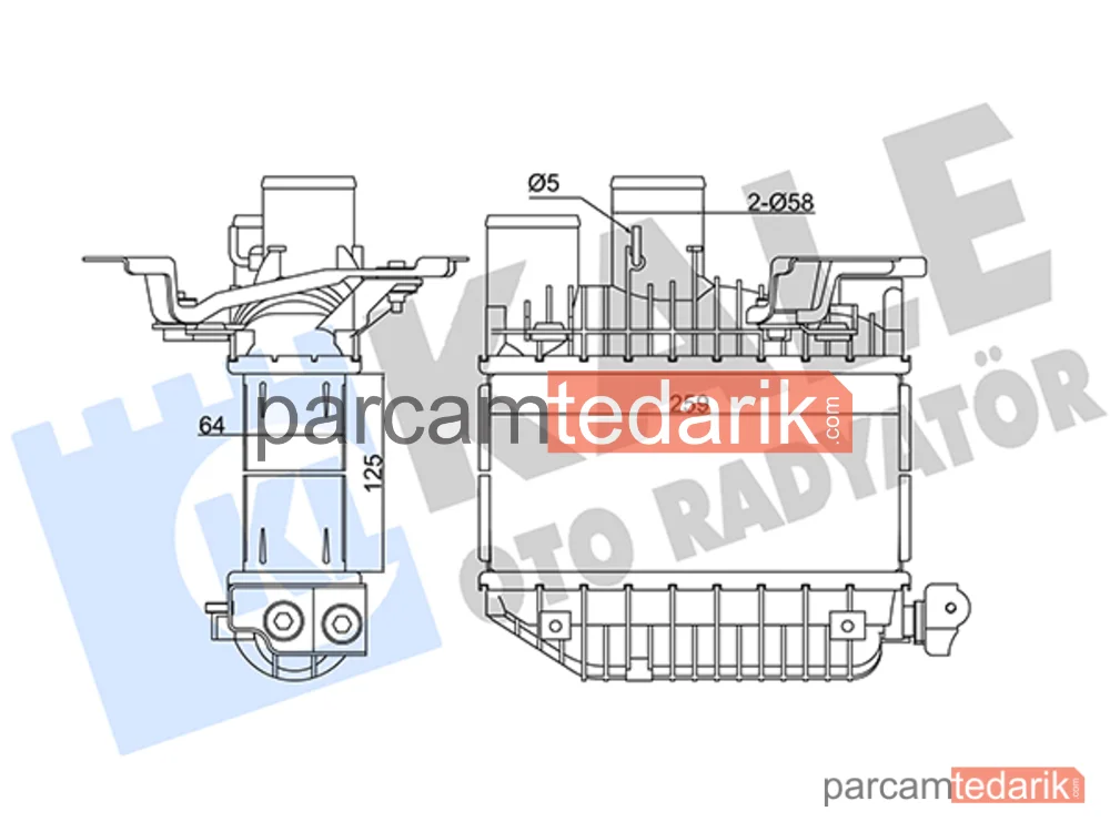 Turbo Radyatörü — Toyota Avensis, Toyota Avensis Verso, Toyota Corolla - 345135