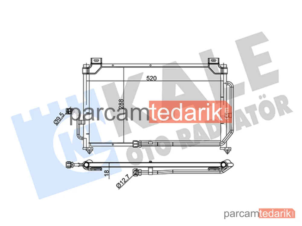 345175 | Klima Kondenseri — Daewoo Matiz
