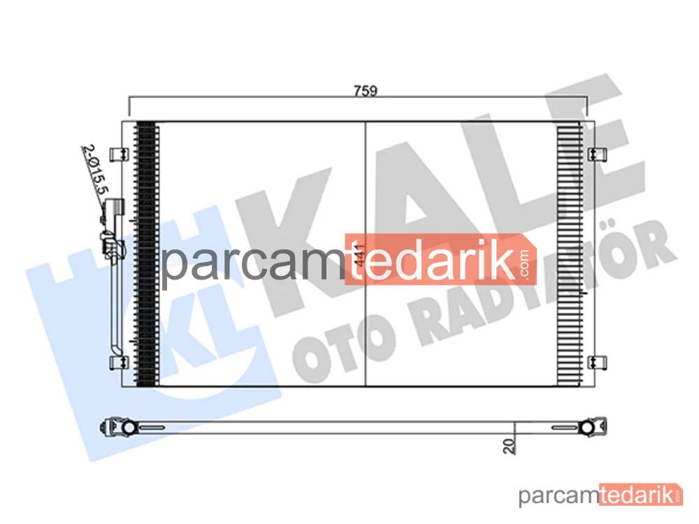 345205 | Klima Kondenseri — Dodge Caravan, Chrysler Voyager IV