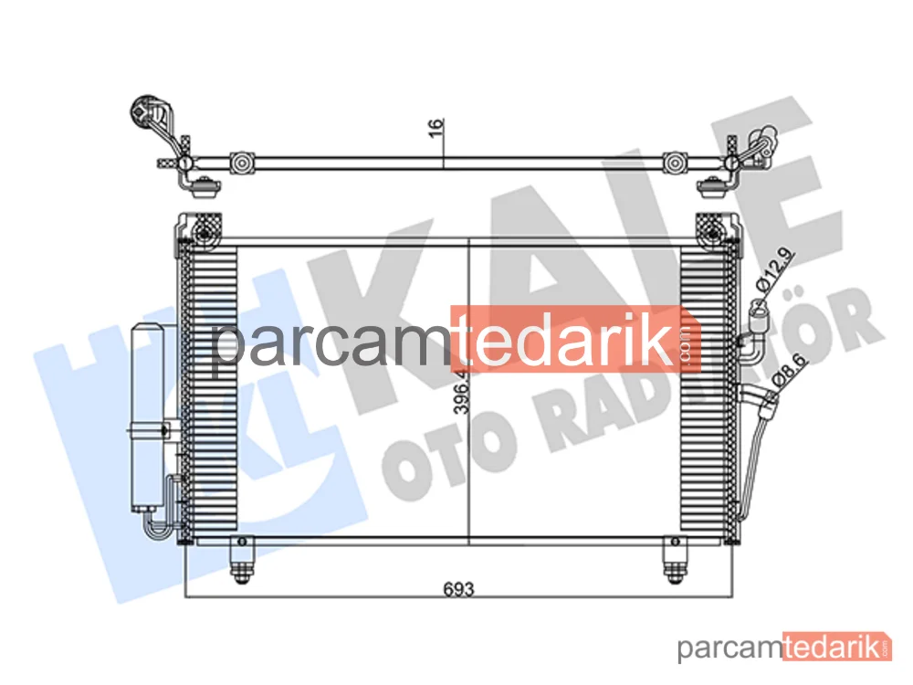 345255 | Klima Kondenseri — Mitsubishi Outlander I