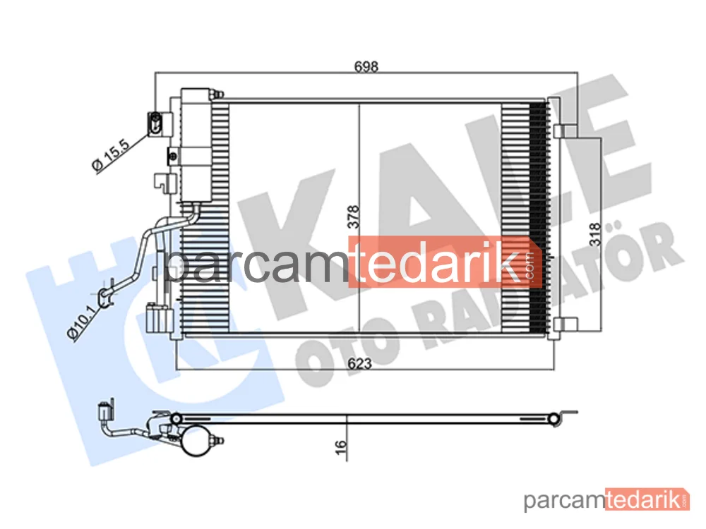 345260 | Klima Kondenseri — Nissan Qashqai I