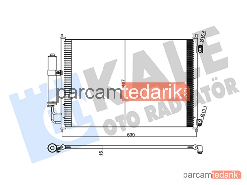 345275 | Klima Kondenseri — Nissan X-Trail II