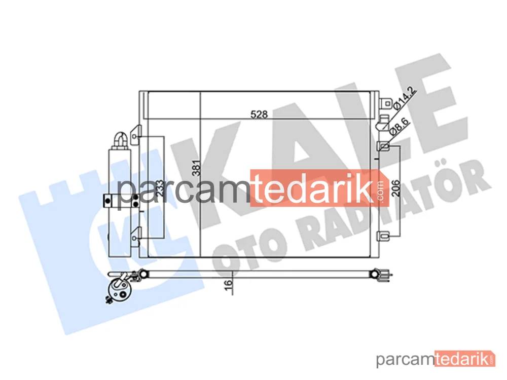 345285 | Klima Kondenseri — Dacia Sandero, Dacia Logan, Dacia Logan MCV
