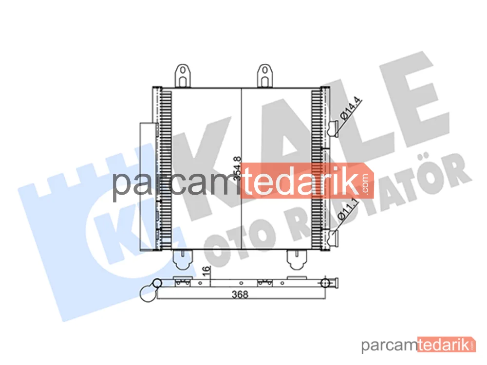 345330 | Klima Kondenseri — Citroen C1 II, Peugeot 108, Toyota Aygo