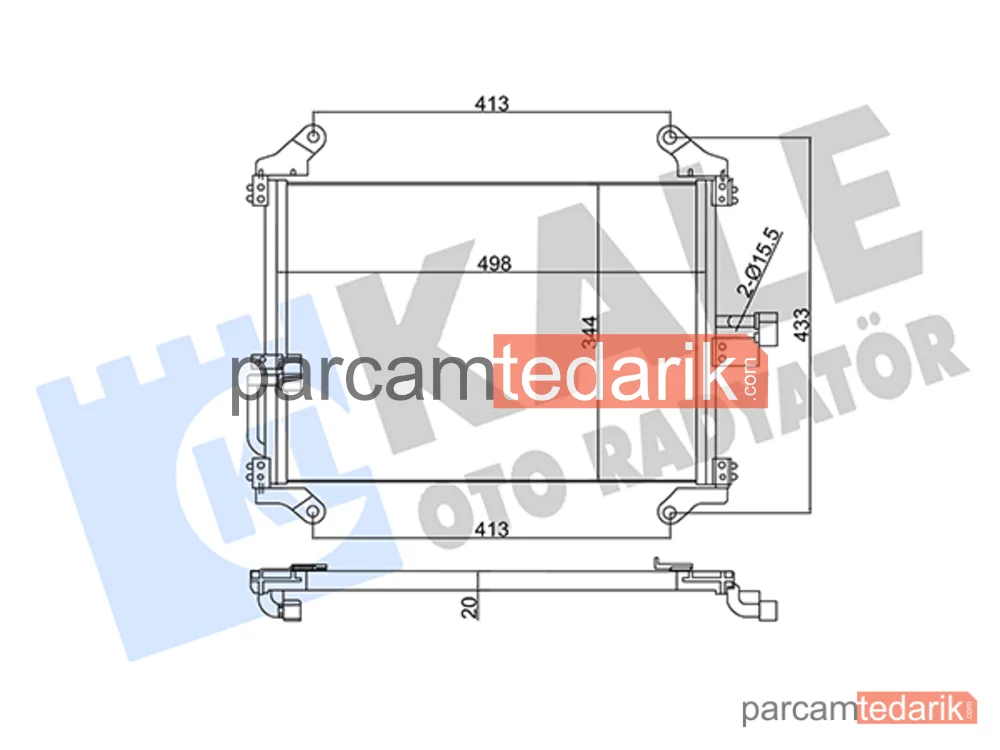 345345 | Klima Kondenseri — Peugeot Boxer, Fiat Ducato, Citroen Jumper I