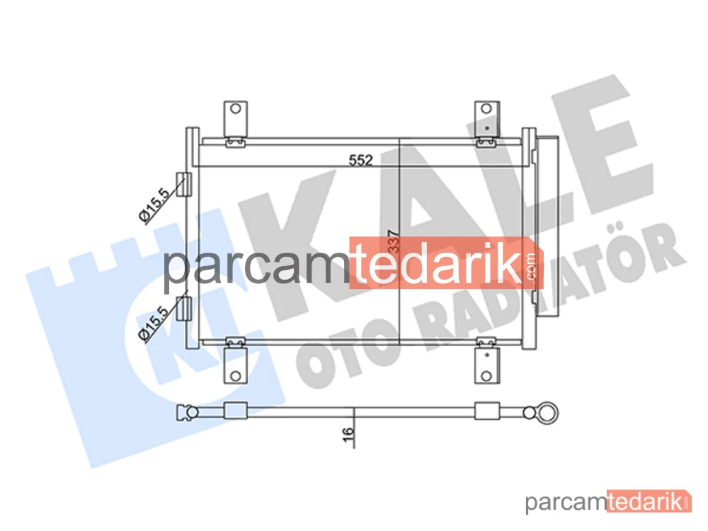 345350 | Klima Kondenseri — Fiat Ducato, Citroen Jumper II, Peugeot Boxer