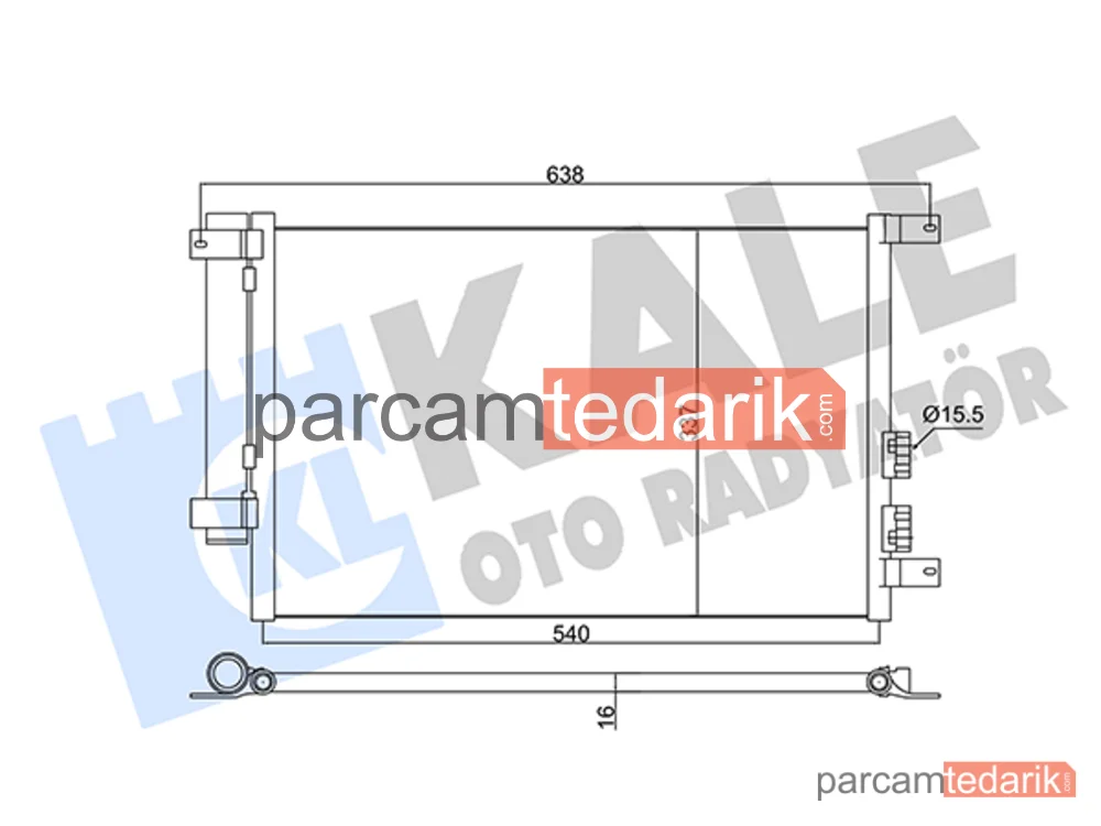 345365 | Klima Kondenseri — Alfa Romeo 156, Alfa Romeo 156 Sportwagon, Alfa Romeo 147