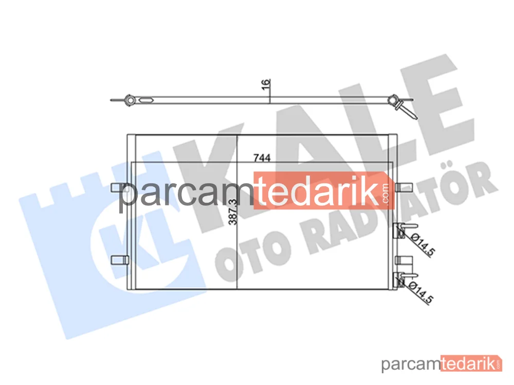345390 | Klima Kondenseri — Ford Transit, Ford Transit Tourneo